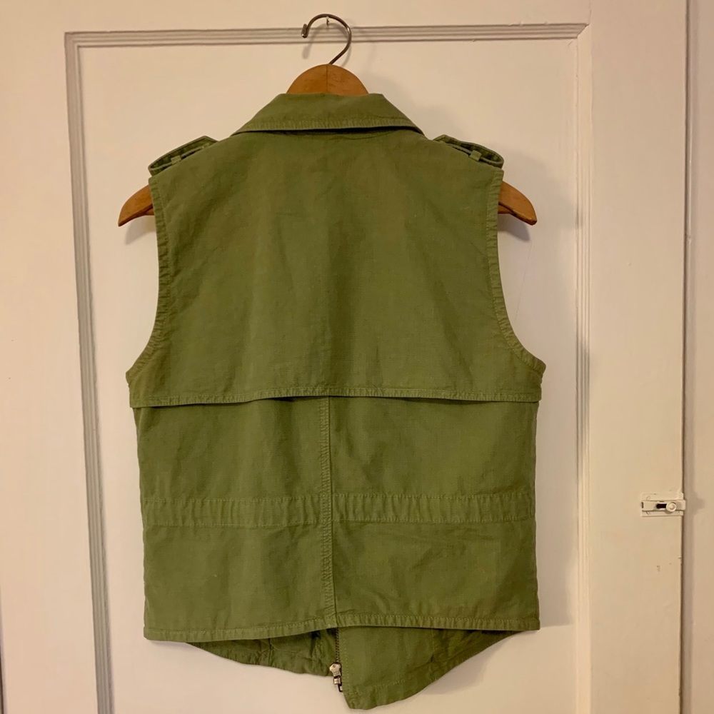 Madewell Green Utility Vest Size Small - Picture 5 of 5
